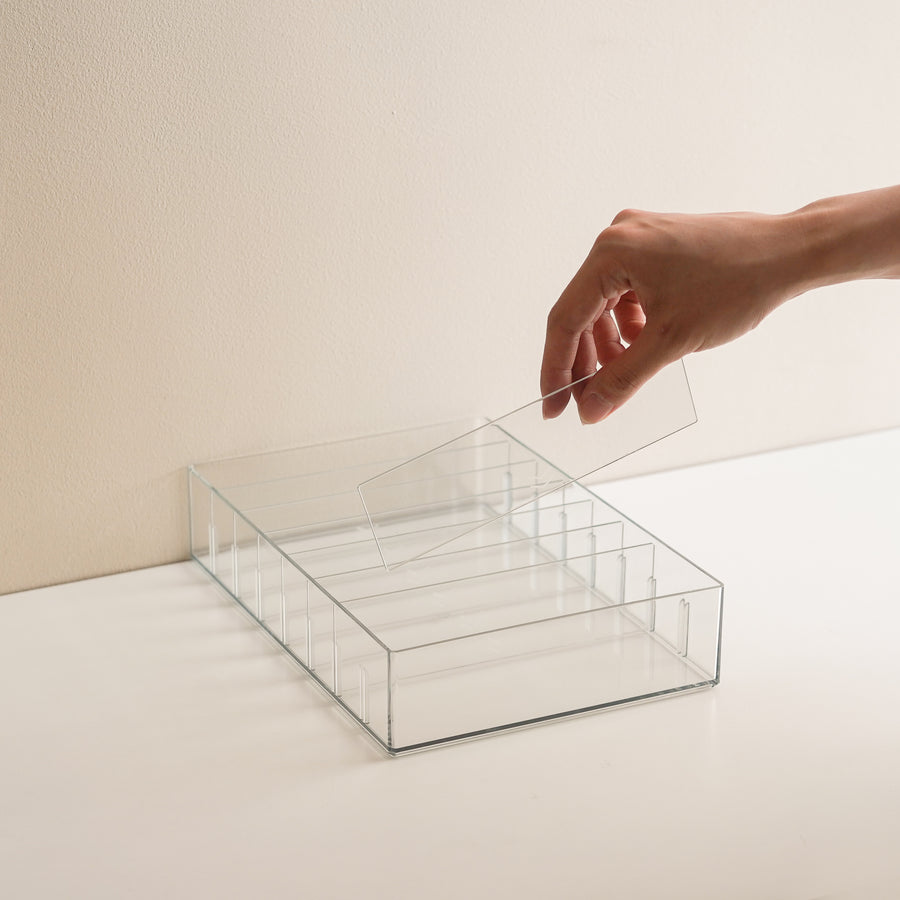 clear sorting tray