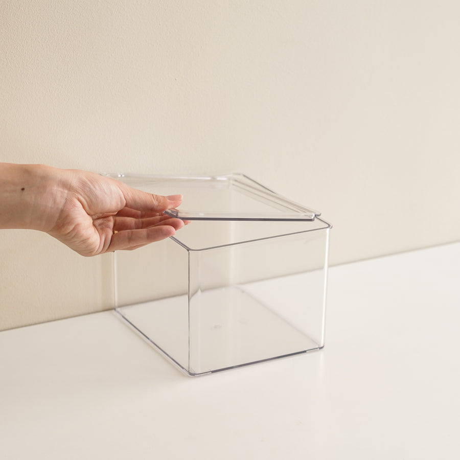clear organizer box with lid