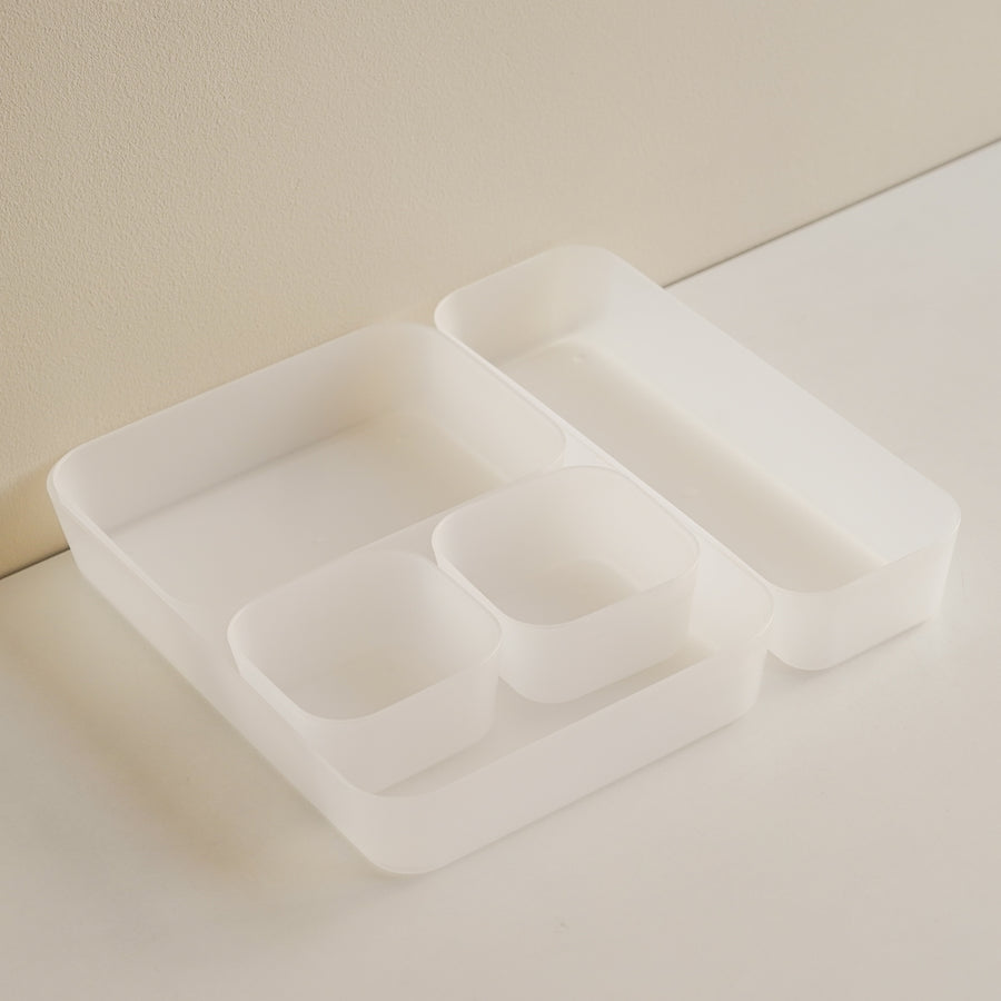 frosted desk organizers