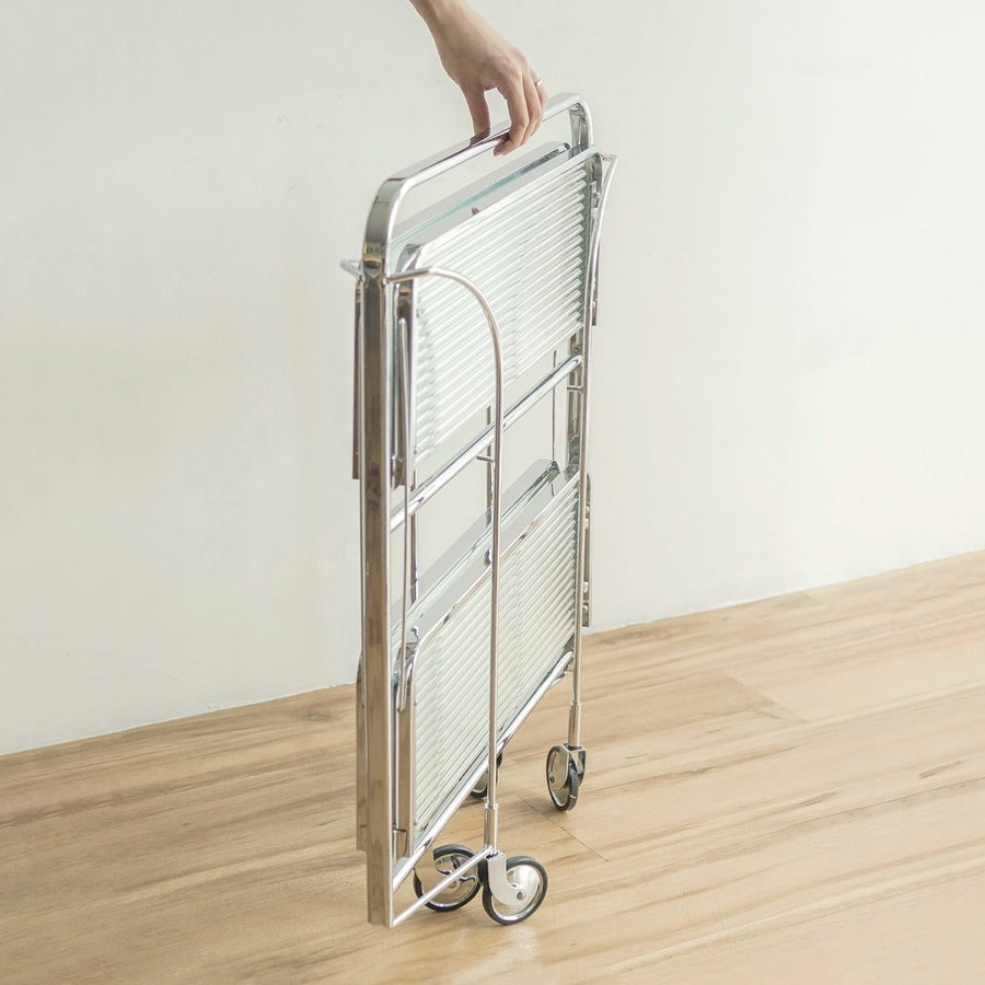 vintage style glass trolley